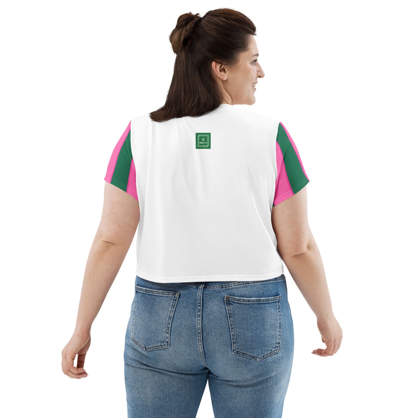 Green Fishbone – Crop Tee