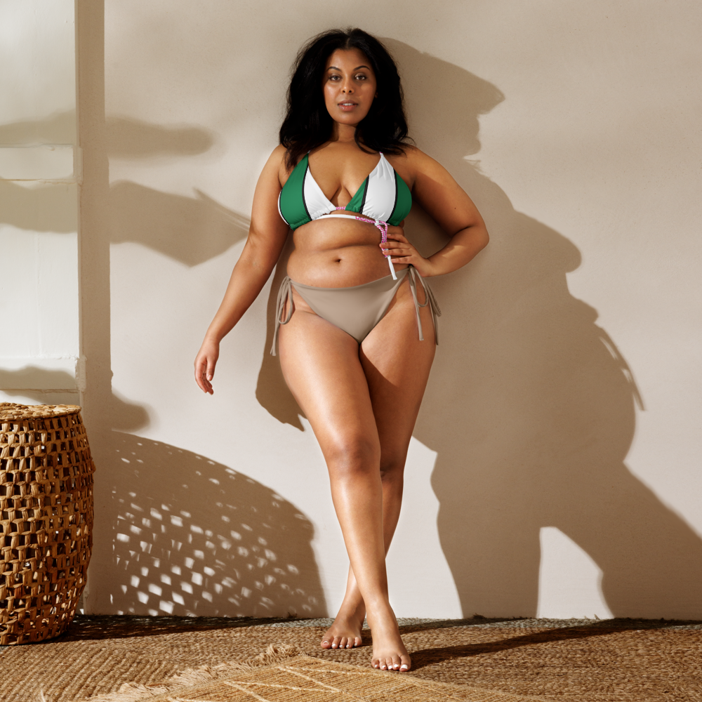 Riviera Verde green bikini top