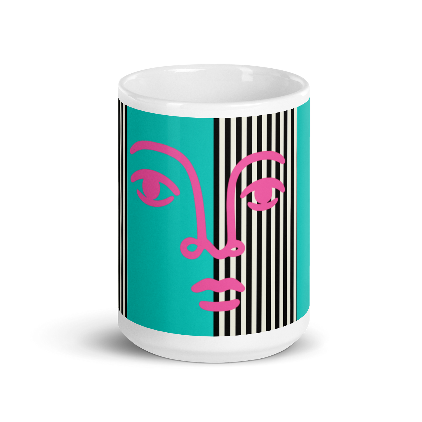 Taza Bold Face – Turquesa