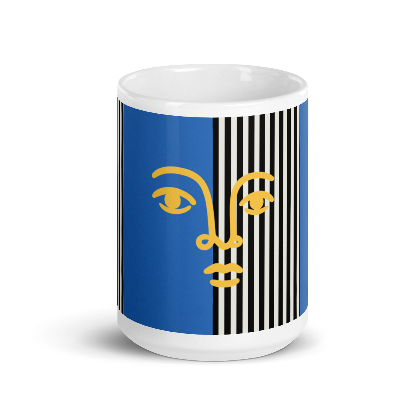 Bold Face Mug – Blue