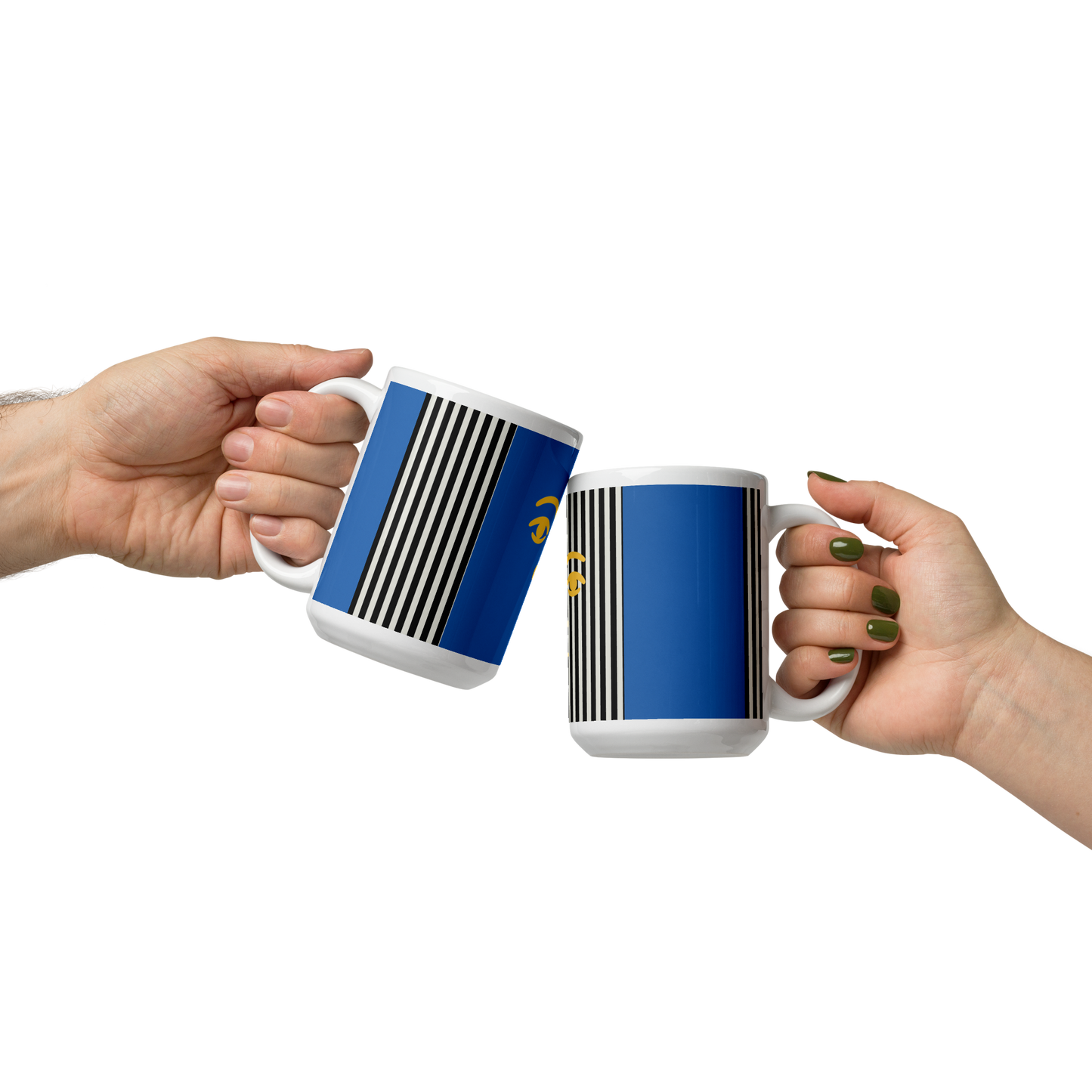 Bold Face Mug – Blue