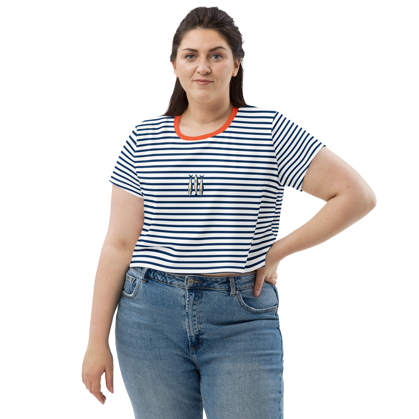 Striped Crop Tee