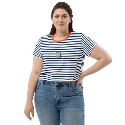 Striped Crop Tee