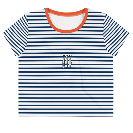 Striped Crop Tee