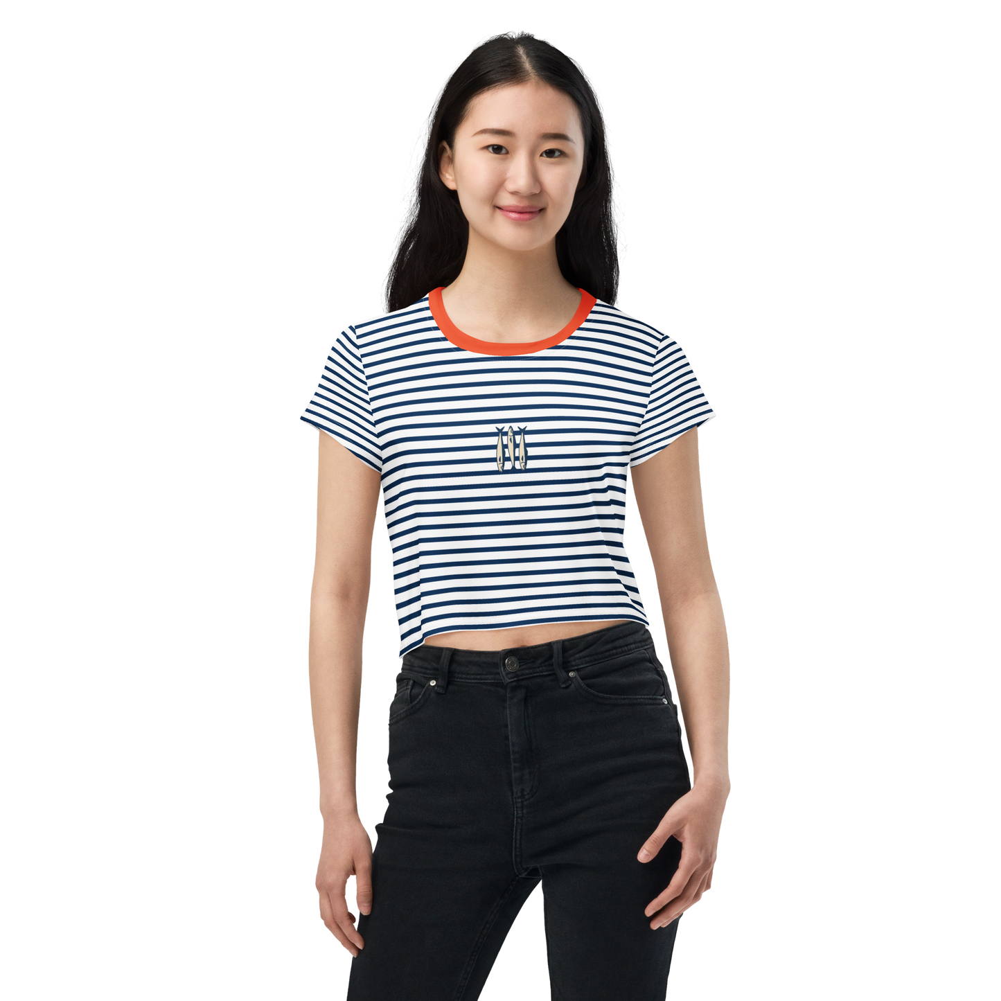 Striped Crop Tee