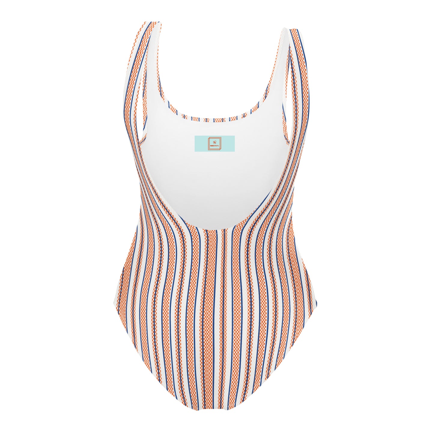 Sardine Side Print one-piece swimsuit with marine motif