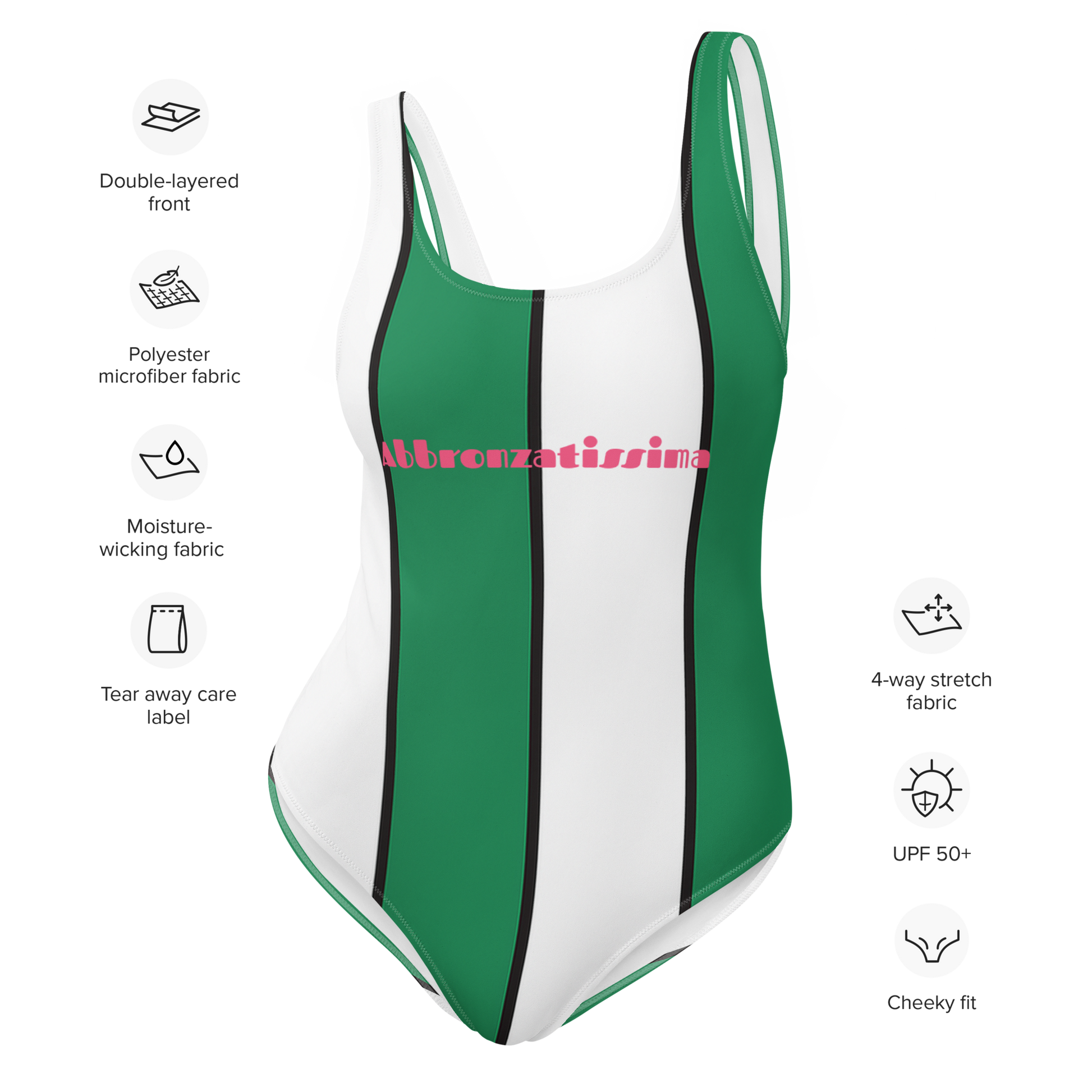 Abbronzatissima white one-piece swimsuit