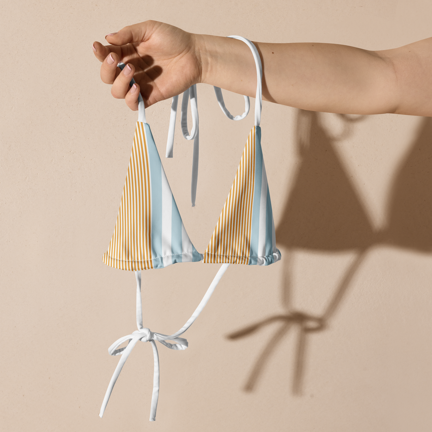 Aegina Breeze striped bikini top