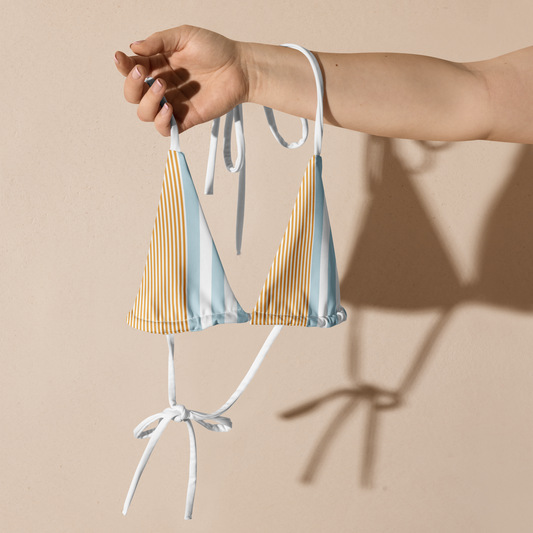 Aegina Breeze striped bikini top