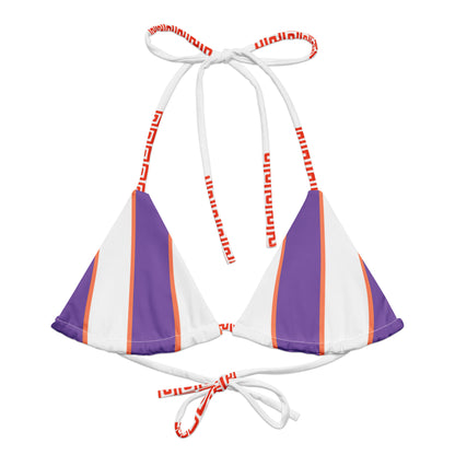Sole Mandarino orange-purple bikini top