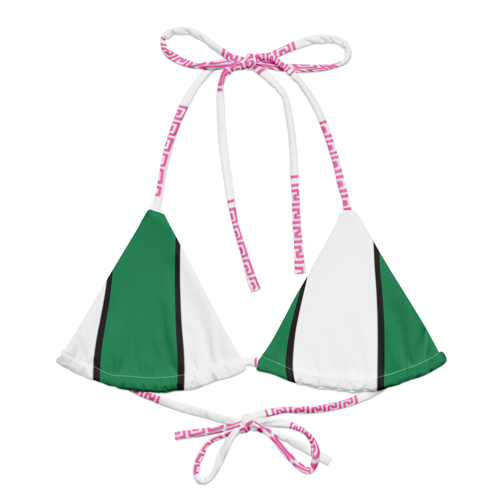 Riviera Verde green bikini top