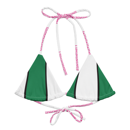 Riviera Verde green bikini top