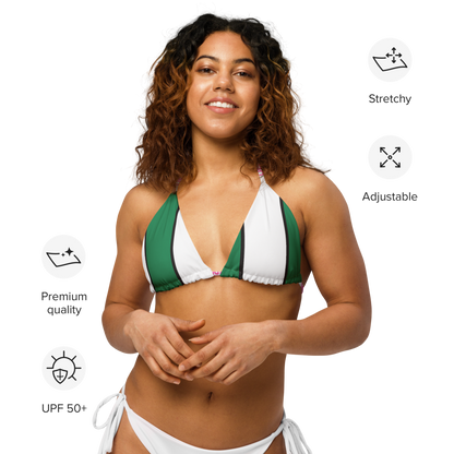 Riviera Verde green bikini top