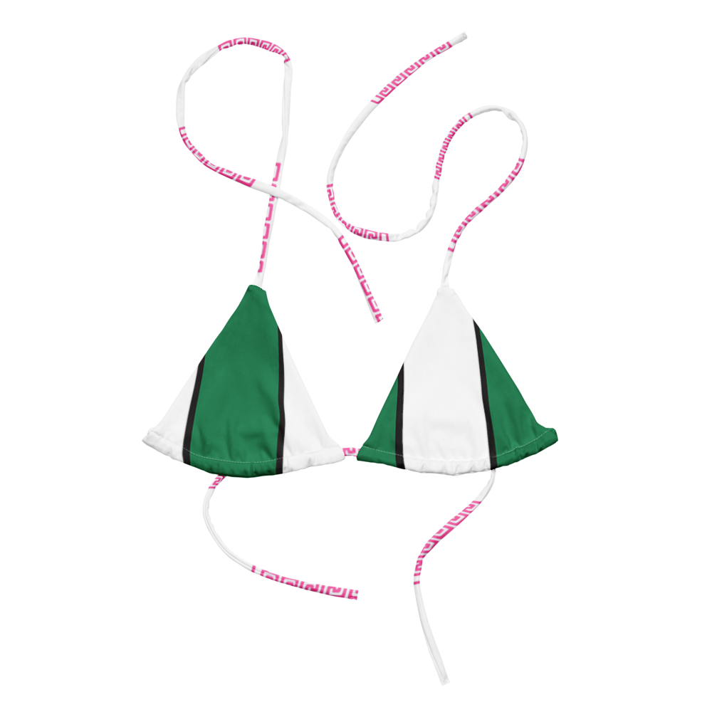 Riviera Verde green bikini top