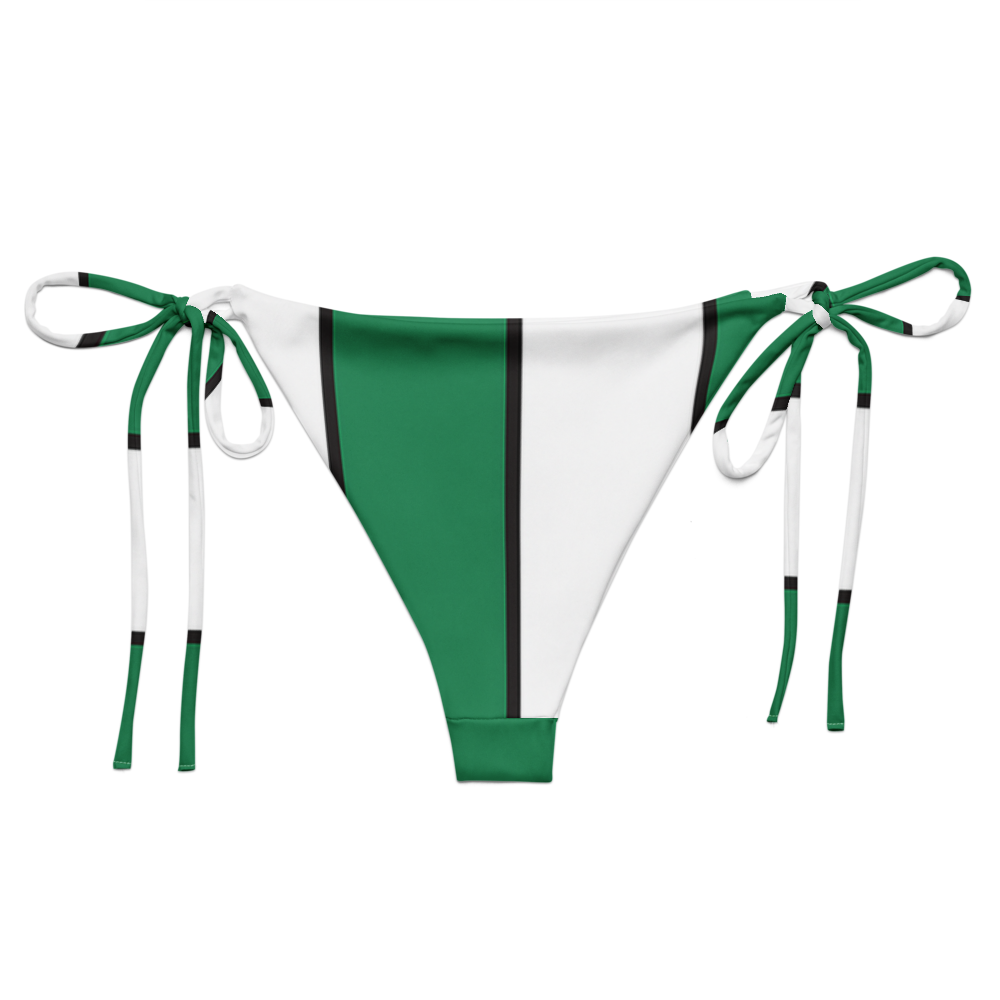 Ischia striped tie-side bikini bottom