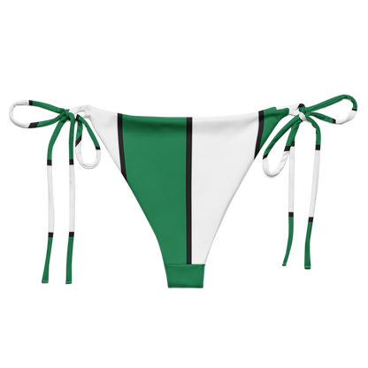 Ischia striped tie-side bikini bottom