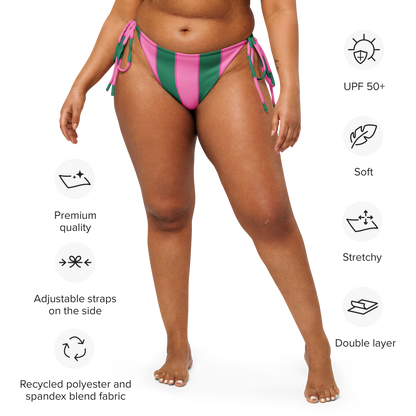 Watermelon Pop pink tie-side bikini bottom