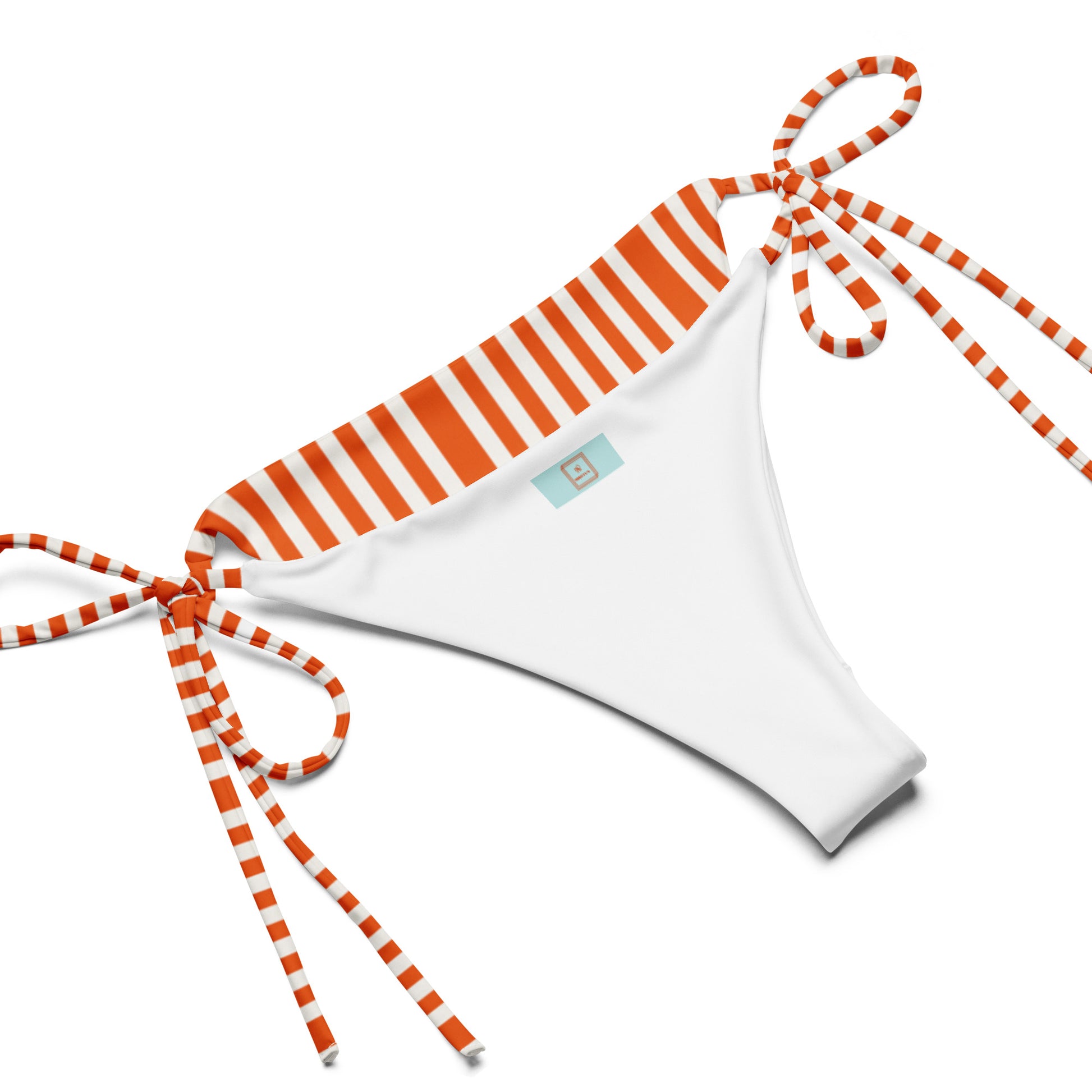 Amalfi Sunset striped string bikini with triangle cut