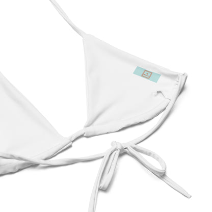 Positano Breeze blue striped string bikini