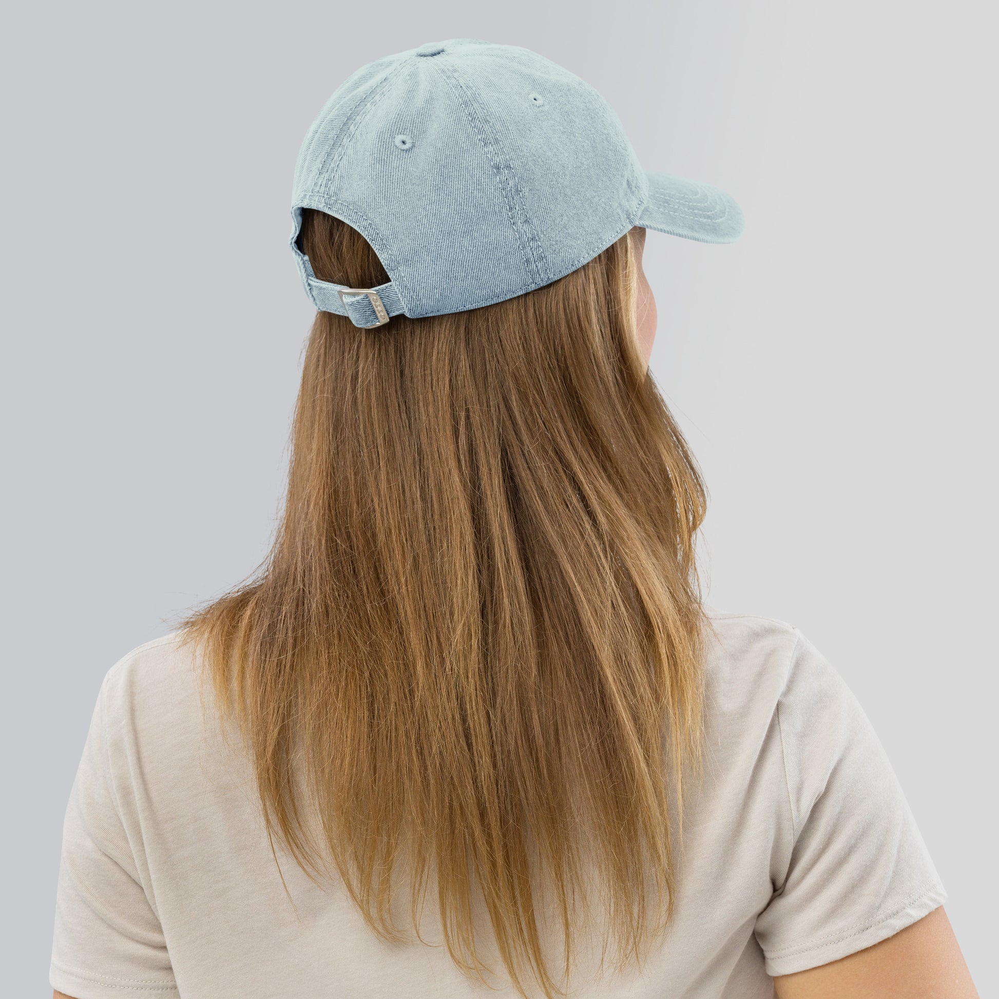Sardines denim cap with bold embroidered sardines design