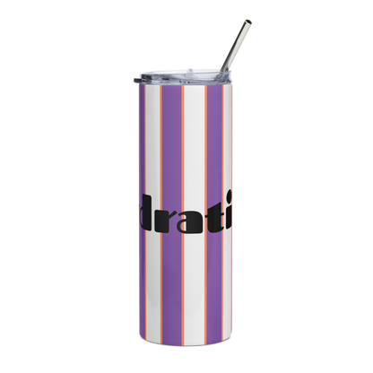 Striped Hydration Tumbler