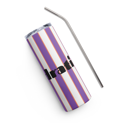 Striped Hydration Tumbler