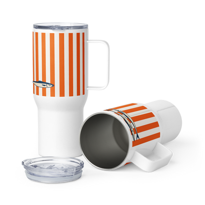 Striped Sardines Travel Mug – 25 oz
