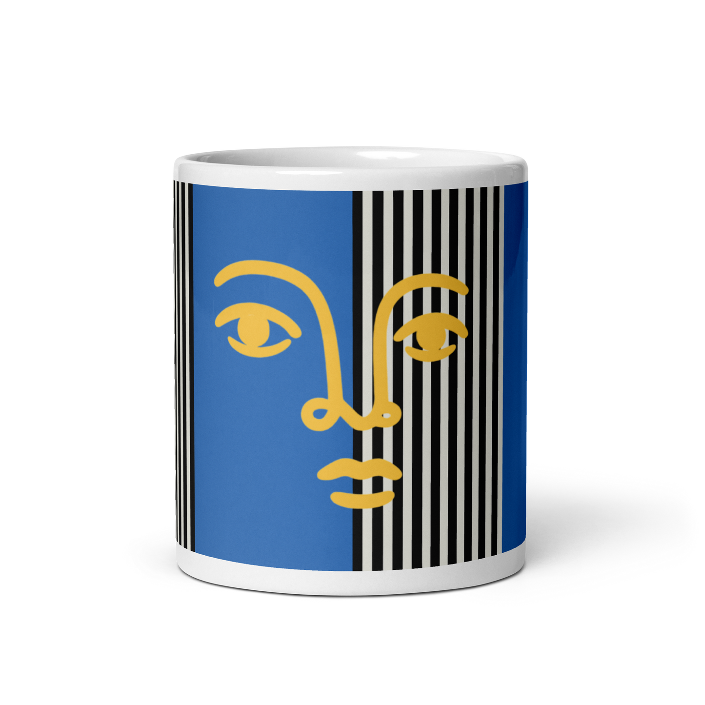 Bold Face Mug – Blue