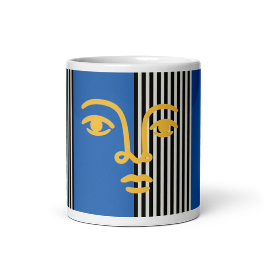 Bold Face Mug – Blue