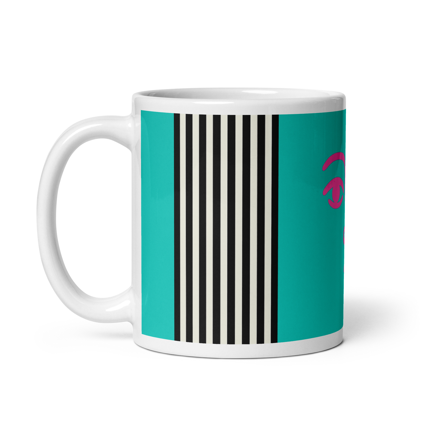 Bold Face Mug – Turquoise