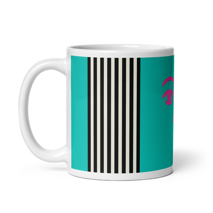 Bold Face Mug – Turquoise