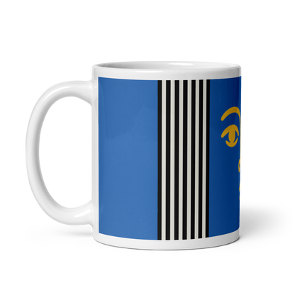 Bold Face Mug – Blue