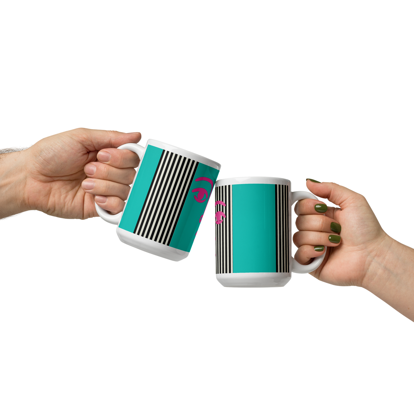 Bold Face Mug – Turquoise