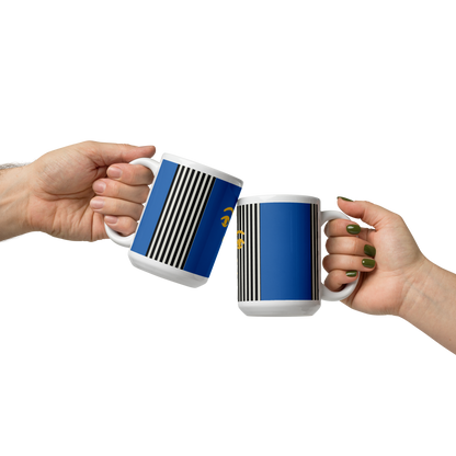 Bold Face Mug – Blue