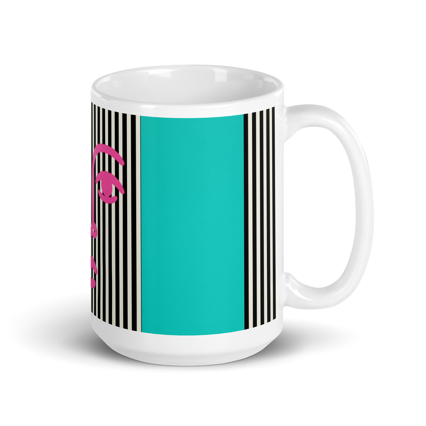Bold Face Mug – Turquoise