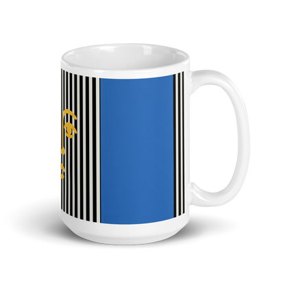 Bold Face Mug – Blue