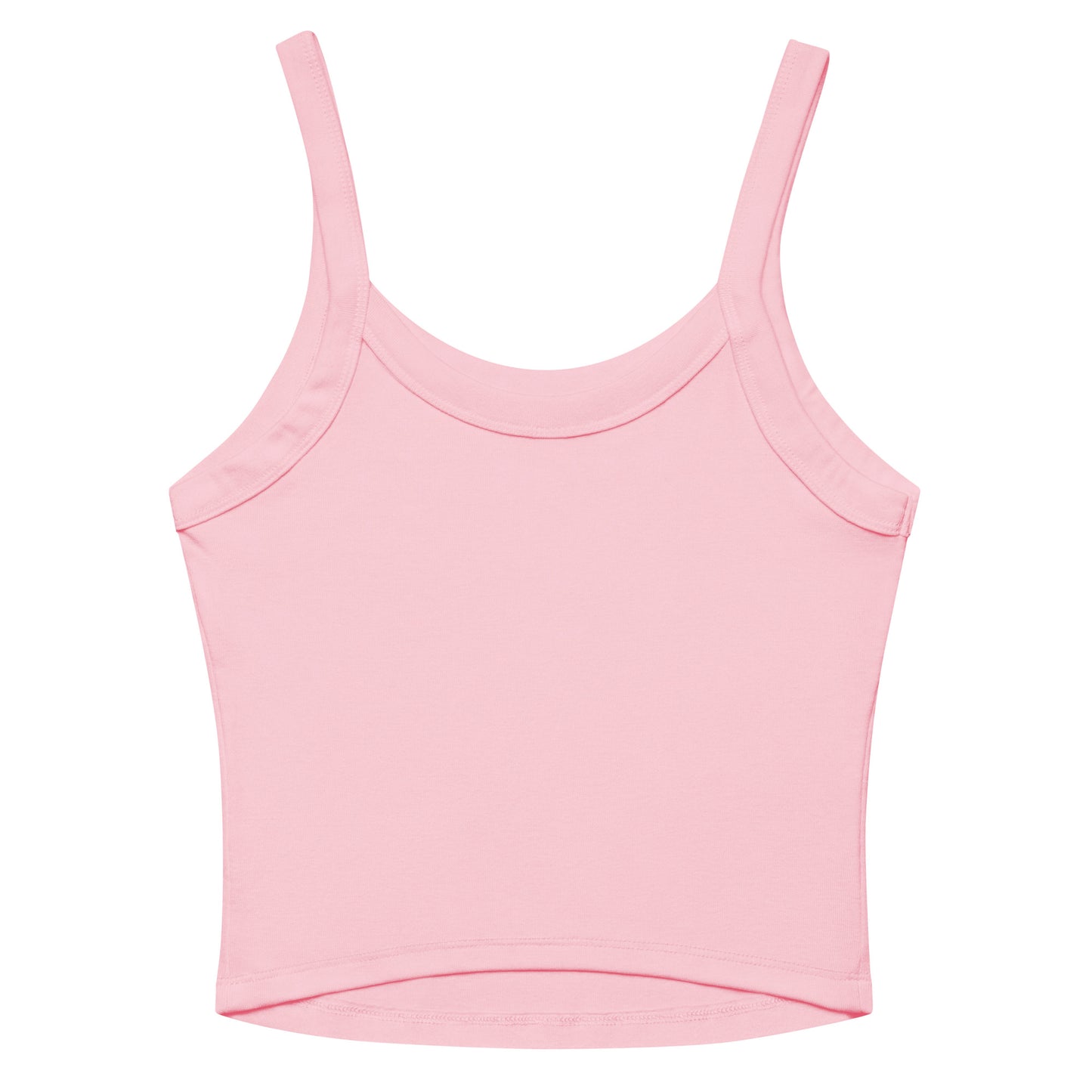 Women's pink tank top with VACACIONES text - Summer vacation sleeveless shirt
