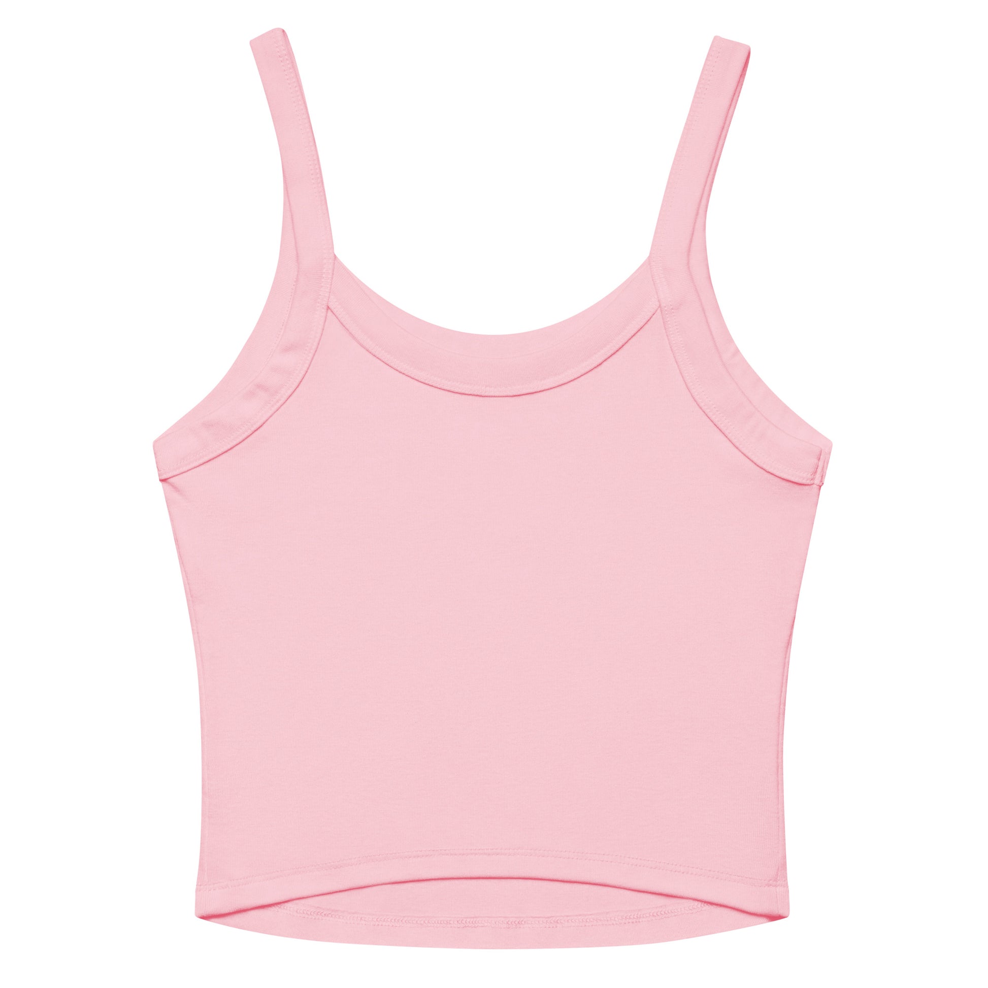 Women's pink tank top with VACACIONES text - Summer vacation sleeveless shirt
